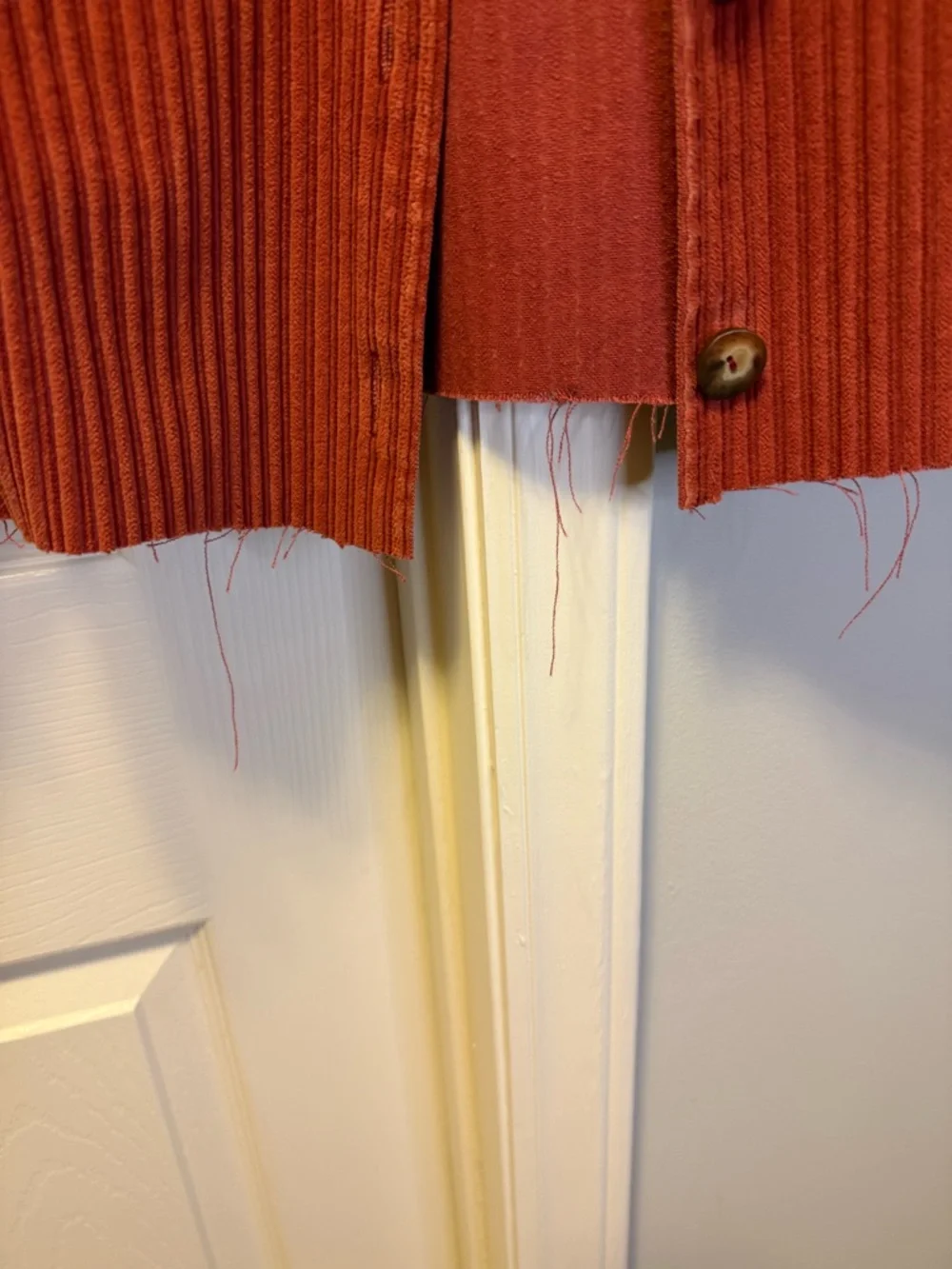 Liz Claiborne Rust Corduroy Button-Front Jacket - Picture 4 of 7